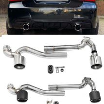 Autozubehör Dual-Auspuffspitze für BMW E90 E92 320i 318i Up 325i Look Auspuffrohr Edelstahl