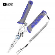 Booms Fishing Multifunctional Fish Pliers Ergonomics Anti-slip High-strength Cut Fishing Line Open Ring Fishing Tied Hooks Plier