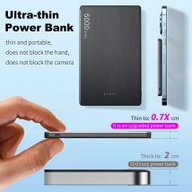 Power Bank magnetico ultra sottile 5000mAh Caricatore esterno per batteria Powerbank wireless con ricarica super veloce per IPhone Samsung Xiaomi