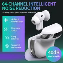 Digital Bluetooth Hearing Aid for Elderly Rechargeable Noise Cancelling Sound Amplifier Adjustable Volume Portable Lightweight