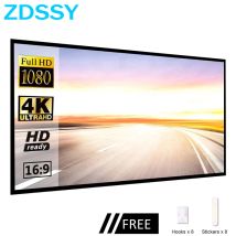 ZDSSY Projektor-Leinwand, 100 Zoll, 120 Zoll, 150 cm, tragbar, faltbar, für Heimkino, Outdoor, Innenbereich, doppelseitige Projektor-Leinwand