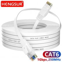 HENGSUR CAT6 Kabel Ethernet 5M 10M 20M 30M Płaski kabel sieciowy RJ45 Kabel krosowy LAN do routera