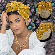 2023 French Vintage Twist Turban Hat Fashion Female Cotton Bandana Headband Women's Hair Cover Cap Floral Print Lady Head Wraps