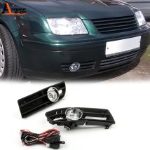 Areyourshop Bumper Grille Grill con Guida La Lampada Della Nebbia di Luce Per Il VW JETTA BORA MK4 TDI 99-04 Paraurti Auto griglia di Guida Nebbia Luci