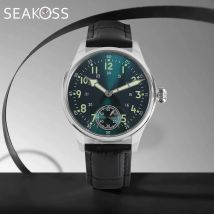 SEAKOSS 40 mm manuelle mechanische Uhr Möwenwerk ST3621 ETA6498 Pilot Nachtlicht Herrenuhr G808-23 Super leuchtende Uhr