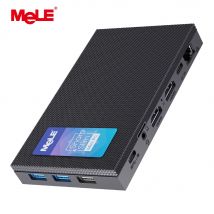 MeLE Quieter4C N150 Mini PC bez wentylatora 32 GB LPDDR5 512 GB Mikro komputer stacjonarny, 4K, podwójne HDMI, All-in-One USB-C WiFi 5 BT5.1 Ethernet