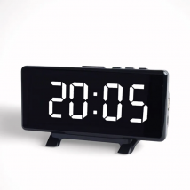 Digitaler Wecker mit großem LED-Display, moderne elektronische Tischuhr für Schlafzimmer, Büro, Badezimmer, Nachttisch, Küchendekoration