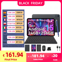 TABWEE T60 PRO Tablet z Androidem 15 i klawiaturą - 13,4 cala, 8 GB + 256 GB (2 TB TF), Unisoc T7280, 10000 mAh, 16 MP + 8 MP, z myszką i rysikiem