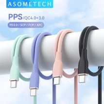 ASOMETECH 2M 60W szybki kabel USB C kabel do szybkiego ładowania kabla USB kabel do Samsung S21 S20 A51 Xiaomi Mi 10
