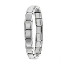 Neue frauen männer Schmuck DIY 9MM Breite Italienische Elastische Charme Armband Einfarbig Edelstahl Mode Armreif