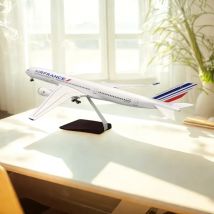 A350-900 Air France Airlines 47 cm, Maßstab 1:142, großes Modellflugzeug, Flugzeugmodelle, Druckguss-Spielzeug für Kinder mit LED-Licht für die Sammlung