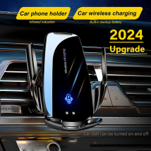 Cargador inalámbrico para coche, soporte para ventilación de aire, estación de carga rápida para iPhone XS, 11, 12, 13, 14, 15 Pro Max, Samsung Note 10 +