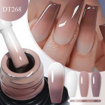 MEET ACROSS 7ml Thermal Gel Nail Polish Ultra-thin 3 Layers Temperature Changing Soak Off Nail Art Gel Varnish For Manicure