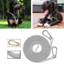 Hunde kabel, 4.6 Meter Hunde leinen, Hof leine, Draht hunde leine mit Premium-Clip für Hunde unter 9/15 lbs