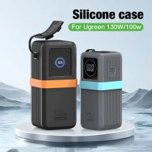 Silikonhülle für UGREEN Nexode Power Bank 20000 mAh 130 W/12000 mAh 100 W stoßfeste Schutzhülle Tragbare Reise-Tragetasche