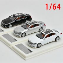 Diecast 1/64 Skala Mercedes Benz S Klasse AMG S65 Auto Modell Legierung Benz AMG W222 Auto Modell Sammlung Dekoration