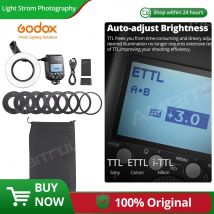 Godox MF-R76C MF-R76N MF-R76S TTL HSS 2.4G Wireless Macro LED Anello luminoso Speedlite Flash Light per Canon Nikon Sony Camera
