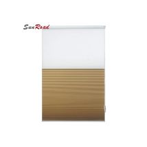 Custom-made Sunroad Day and Night Pleated  Blackout  Wholesale Honeycomb Blinds Skylight Top Down Bottom Up Heat Insulation