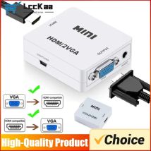 1080P HDMI-kompatibel Zu VGA Konverter VGA Zu HDMI-kompatibel Adapter mit Audio für Notebook Xbox360 DVD PC HD TV Box Projektor