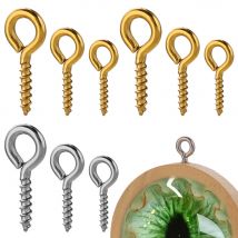 100 teile/los Edelstahl Schraube Auge Pins für Anhänger Eisen Schraube Auge Haken Verschlüsse Fit Cabochon Gebohrte Perlen Diy Schmuck Machen