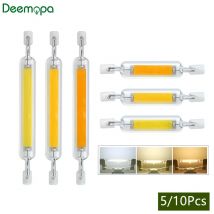 5/10Pcs Helle LED R7s COB Glas Rohr AC 110V 220V 5W 10W 20W 78mm 118mm Mais Glühbirne J78 J118 Hause Ersetzen Halogen Lampe