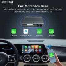 AUTOTOP Android Auto adaptador inteligente para Mercedes Benz 2019-2022 NTG6.0 inalámbrico CarPlay AirPlay MirrorLink Bluetooth GPS Nav Wifi