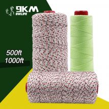 9KM High Strength Kite String 1.0mm~3.0mm Dacron Line 150m~300m for Control 1m~8m Large Kite Flying Backpack Cord Low Stretch