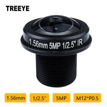 HD 5MP Fisheye-Objektiv 1,56 mm CCTV-Objektiv S / M12-Objektiv IR 1/2,5 Zoll 5,0 Megapixel Video-IP-Kamera 185D Weitwinkel-Panorama-Objektiv