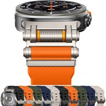 Rubber Sports Strap for Samsung Galaxy Watch 7 Ultra 47mm Silicone Band Bracelet for Galaxy Watch Ultra 47mm Replace Accessories