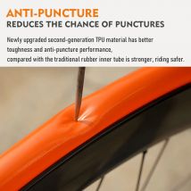 ThinkRider 28g tubo interior ultraligero para bicicleta 700x18 25 28 neumático de TPU para bicicleta de carretera 45/65/85mm de longitud válvula francesa tubo súper ligero