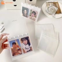 3inch Clear Desktop Photo Album For Photographs Kpop Photocard Binder Collect Book Photocard Support Card Display Stand Ornament