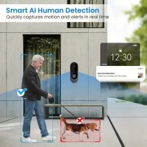 Neue kabellose wasserdichte Türklingelkamera mit HD-Video, Nachtsicht und Sprachänderung – Smart Home Security Monitor Smart Life
