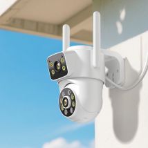4K 8MP HD WiFi PTZ Außenkamera Dual 4MP Objektiv Dual Screen AI Auto Tracking IP CCTV Überwachung mit Audio P2P iCSee