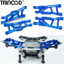 TRINOOD Aluminiumlegierung vorne hinten untere Aufhängungsarme für 1/10 Slash Rustler 4X4 2WD Short RC Course Upgrade-Teile