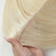 Unsichtbares Loch, flaches Pu-Klebeband, Echthaar, Twin-Tabs, 25 cm langes Klebeband, PU-Schuss, echtes Echthaar, kein Kleber, Microlink-Anwendung, 40–50 g