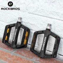 ROCKBROS Pedali per bicicletta in nylon Cuscinetti di tenuta ultraleggeri per bici Pedali per bici da strada in nylon da ciclismo Pedali per bici con piattaforma piatta Accessori