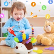 Giocattoli sensoriali del riccio Bambino Montessori Giocattoli motrici fini Bambino in età prescolare Giocattoli educativi sensoriali da viaggio per età 1 2 3 4 anni