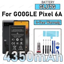 100% New Zero Cycle GLU7G Battery For GOOGLE Pixel 6A Phone Replacement Bateria +Free Tools