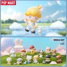 POP MART Dimoo Animal Kingdom Series Mystery Box by Ayan 1PC/12PCS POPMART Blind Box Figurka akcji Śliczna zabawka