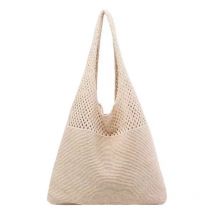 Sommer Strand Party Tasche Geldbörsen Shopper Sac Satchel Weibliche Vintage Höhlte Heraus Gestrickte Tasche frauen Schulter Tasche Tote Tasche