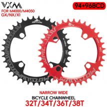 MOTSUV Runde 94 + 96mm 94BCD/96BCD 32/34/36/38T MTB Mountainbike Kettenblatt für ALIVIO M4000 M4050 NX GX X1 Kurbel Fahrrad Teile
