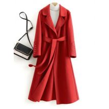 High-Quality Spring And Autumn Wool High-End Double-Sided Cashmere Coat Women's New Fashion Style Elegant Wool Windbreaker Lady