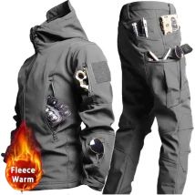 Winter Fleece Jacken Thermische Softshell Outdoor Angeln Wandern Jagd Camping Cargo Mäntel Wasserdicht Winddicht Männer Tops Langlebig