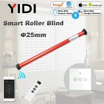 Customized 25mm Tubular Motor Automatic Electric Roller Blinds Shutter Motor for 38mm Tube Tuya Smart Home Wifi Curtain Switch