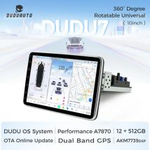 Magazyn UE DUDUAUTO DUDU 7 A7870 Uniwersalne radio samochodowe 10 cali 1din Android Radio samochodowe Multimedialna nawigacja GPS 4G WIFI Carplay Auto