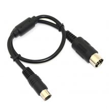 1Pc 40cm Black Connector Link Patch Cable For SEGA 32X To SEGA Genesis 1 Generation Console 4N OFC Plastic Connector Link