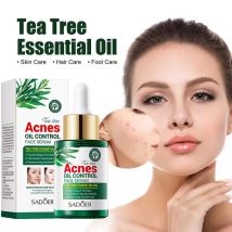 Teebaumöl, Feuchtigkeitscreme, Gesicht, Körper, Hautpflege, Reduzierung von Aknenarben, Reparatur, Gesichtsserum, Ölkontrolle der Poren, schrumpfende, klare Haut