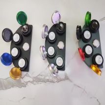 Supporto per oliatore per immersione dell'olio per orologi, 4 tazze per piatti per oliatore pressofusi con coperchio, lubrificanti per riparazione orologi, strumento per la conservazione del grasso