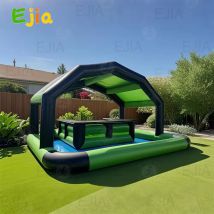 Kommerzielle Familie aufblasen Pool Bar Wasser aufblasbare schwimmende Billardtisch Sport Bar Wasserinsel Kinder und Erwachsene Sommerspaß