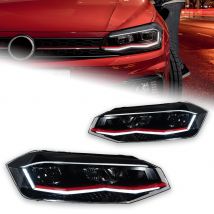 AKD Car Styling Lampada frontale per VW Polo Faro a LED 2019-2022 Polo Fari Segnale DRL Accessori automobilistici